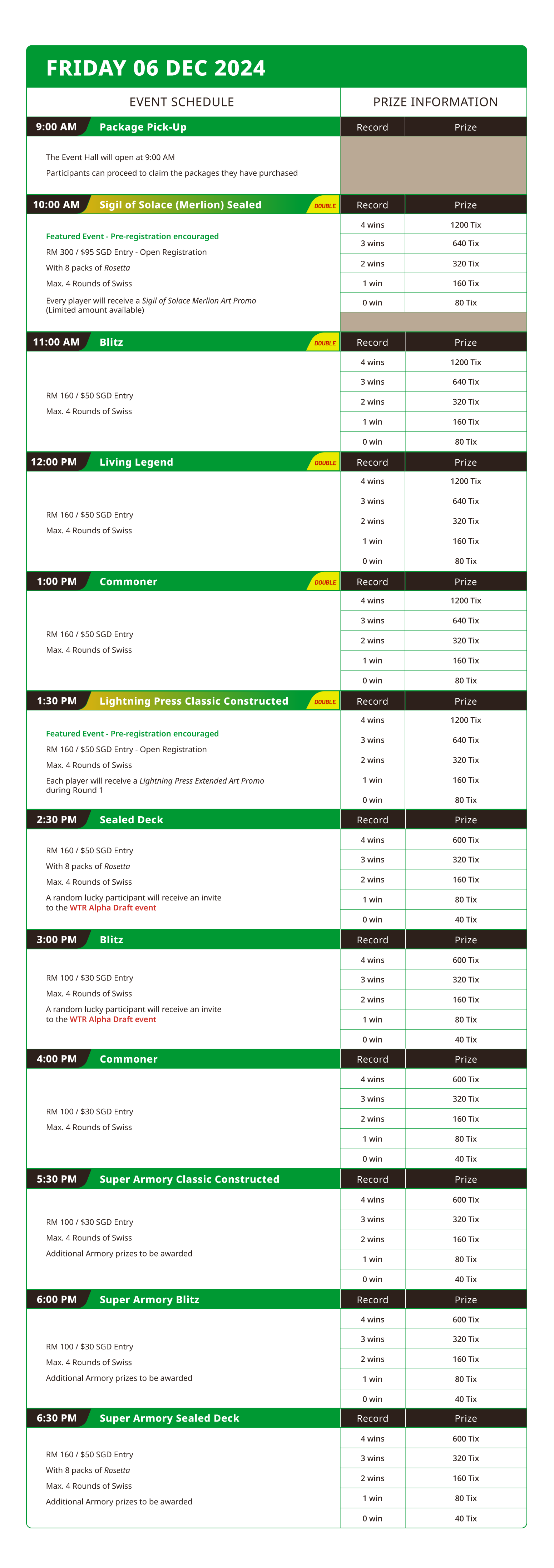 Friday side events schedule for Calling KL 2024